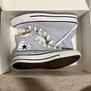 Light blue converse shoes